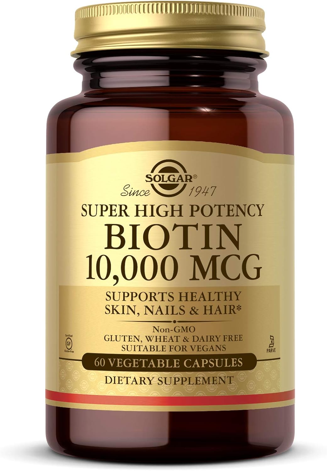 Suplemento Solgar Biotina 10,000 Mcg X 60