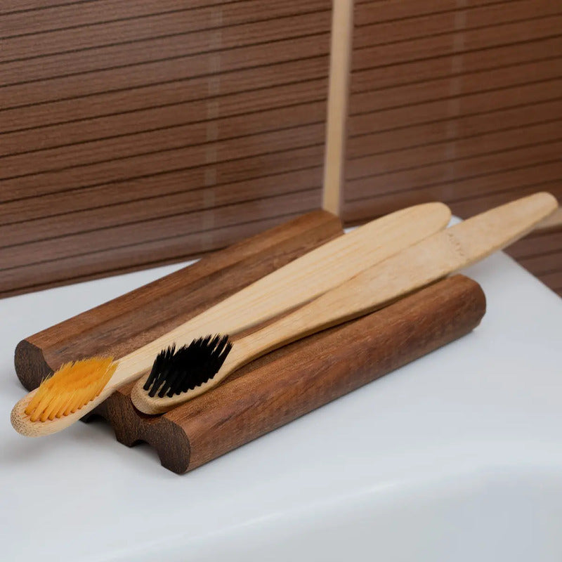 Kedi Iroko Jabonera De Madera, Soporte Para Jabón De Mader. Oscuro