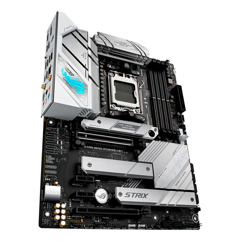 Tarjeta Madre Asus Rog Strix B650-a Gaming Wifi 6e Usb C Negro Con Blanco