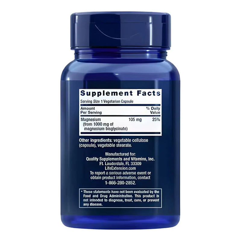Magnesium Glycinate 1000mg X 90 - Unidad A $2090 Sin Sabor