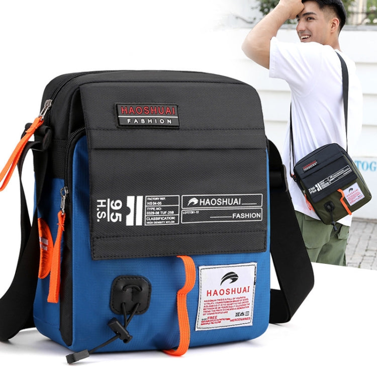 HAOSHUAI 206 Bolso bandolera para hombre Bolso de hombro casual deportivo, 206 Dark Blue, 206 Black, 206 Grey, 206 Sky Blue, 206 Army Green, 206 Brick Red