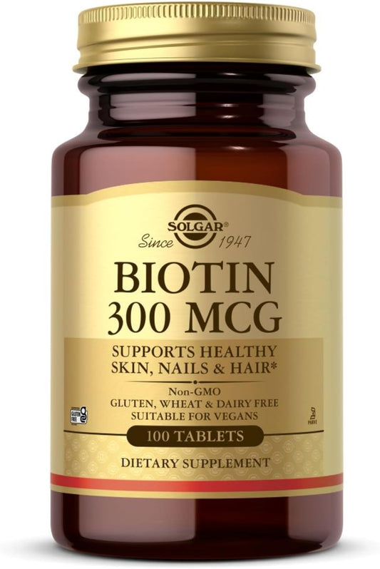 Solgar Biotin 300 mcg 100 tabletas