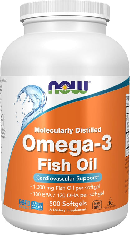 Omega 3 Now 1000mg 500 Cápsulas