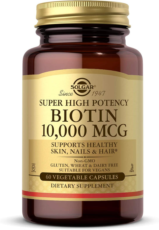 Suplemento Solgar Biotina 10,000 Mcg X 60