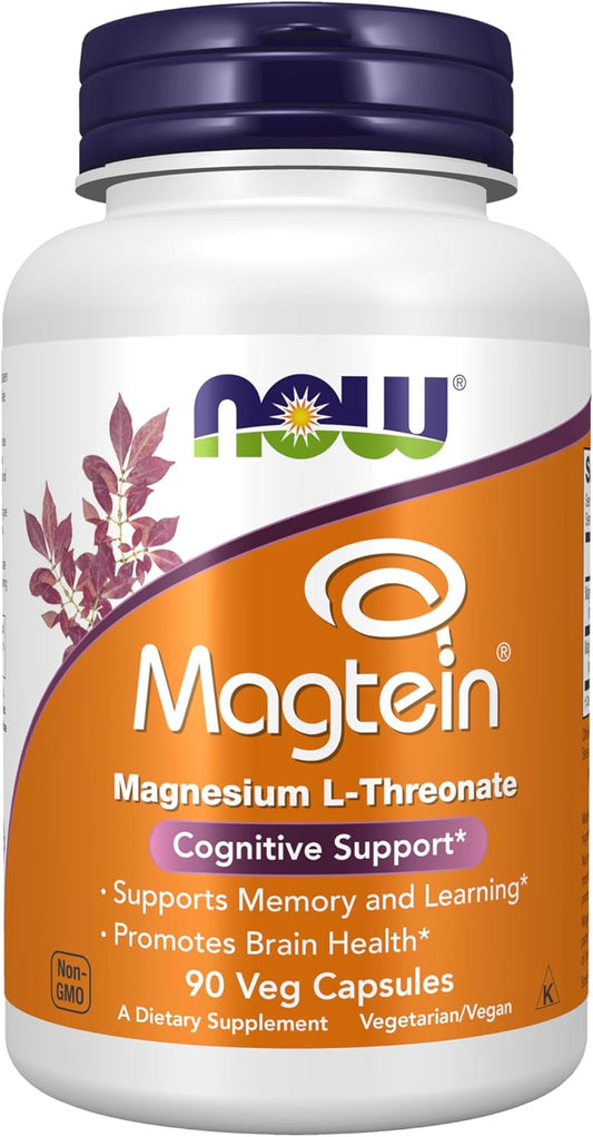 Treonato De Magnesio Now 90 Veg Capsulas