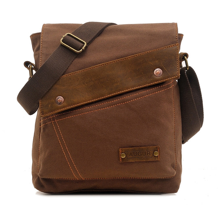 AUGUR 9088 Bolso bandolera tipo mensajero de lona estilo retro vertical