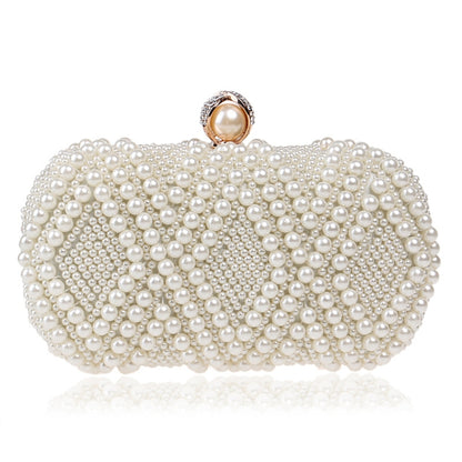 Bolso de mano con perlas para fiesta de banquete a la moda para mujer