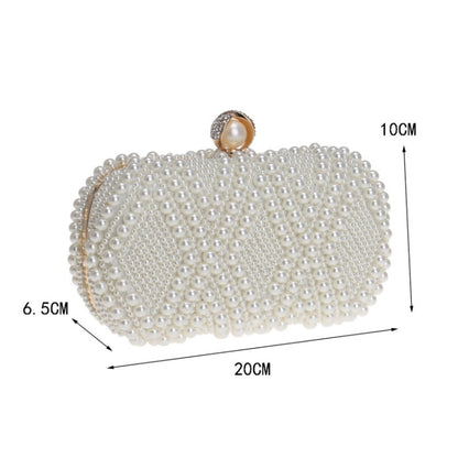 Bolso de mano con perlas para fiesta de banquete a la moda para mujer