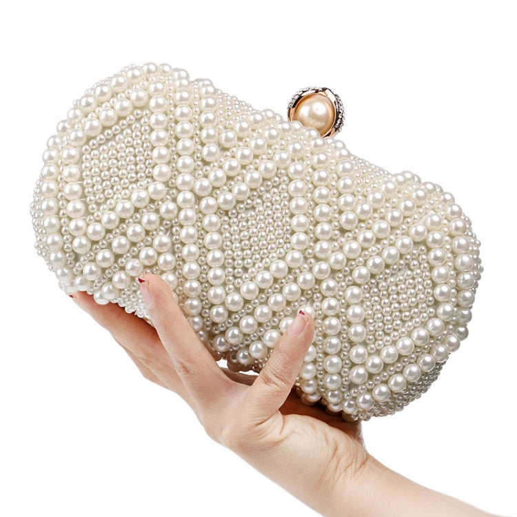 Bolso de mano con perlas para fiesta de banquete a la moda para mujer