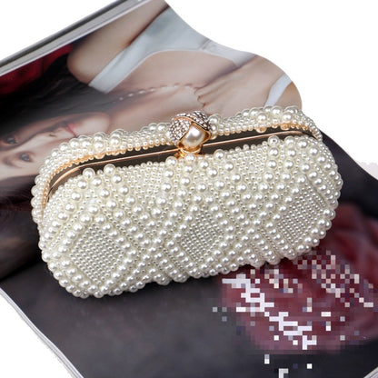 Bolso de mano con perlas para fiesta de banquete a la moda para mujer