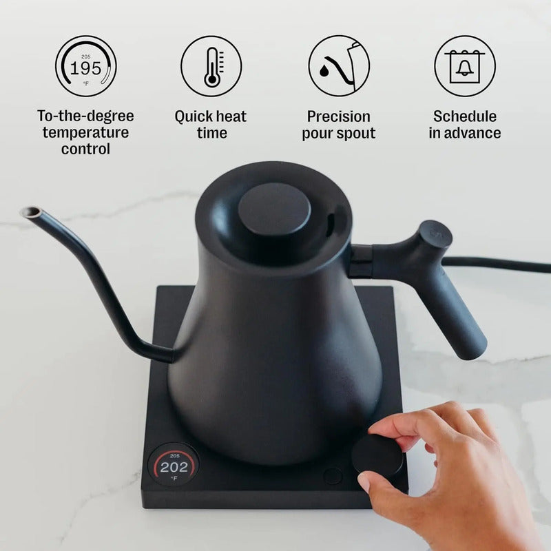 Hervidor Eléctrico Fellow Stagg Ekg Pro Con Cuello De Cisne Matte Black