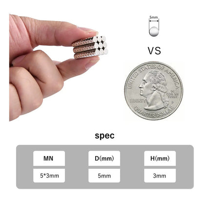 Rhinocats 60 Imanes Pequeños Para Refrigerador, Imanes Par. Plata