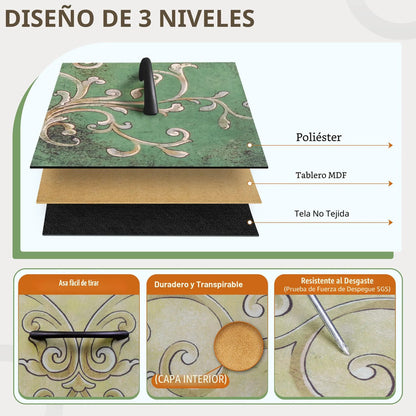 Cajonera De Tela 9 Cajones Organización Dormitorio Pasillo Pintado Floral