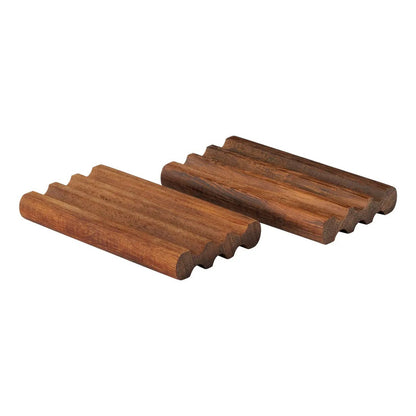 Kedi Iroko Jabonera De Madera, Soporte Para Jabón De Mader. Oscuro