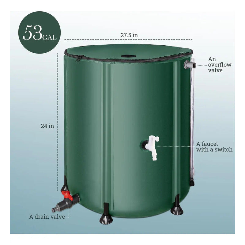 Skm Sistema De Recolección De Agua De Barril De Lluvia Ple.