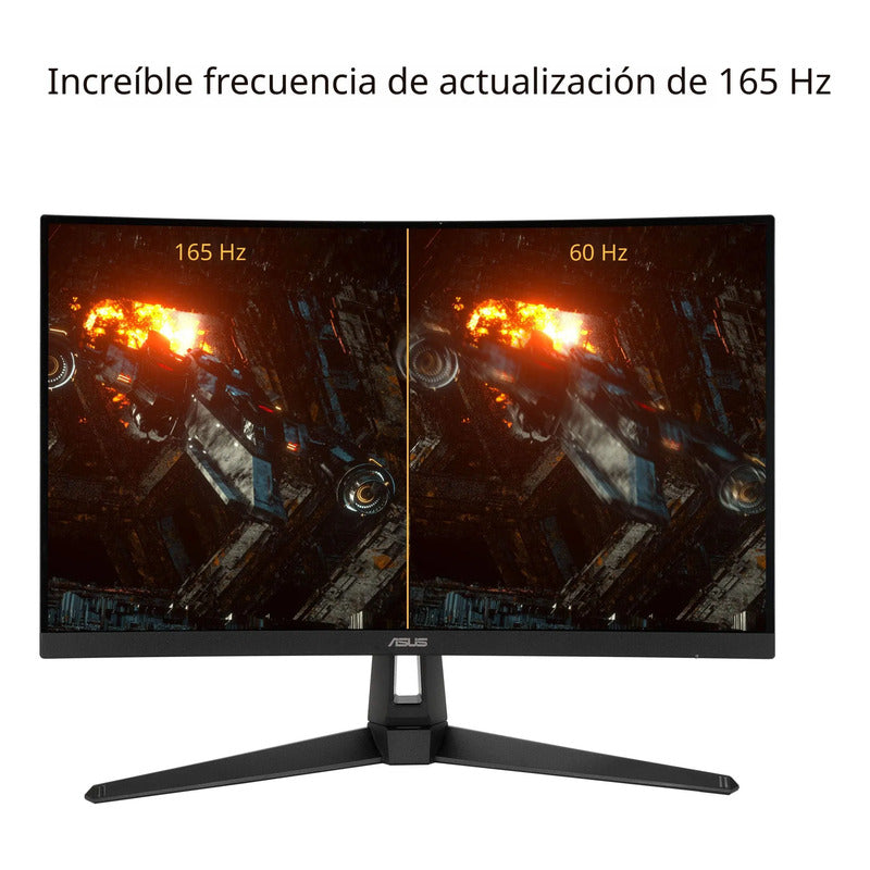 Monitor Curvo De 27 Pulgadas Full Hd 165hz 1ms Freesync Va 120.0 1000 Voltios