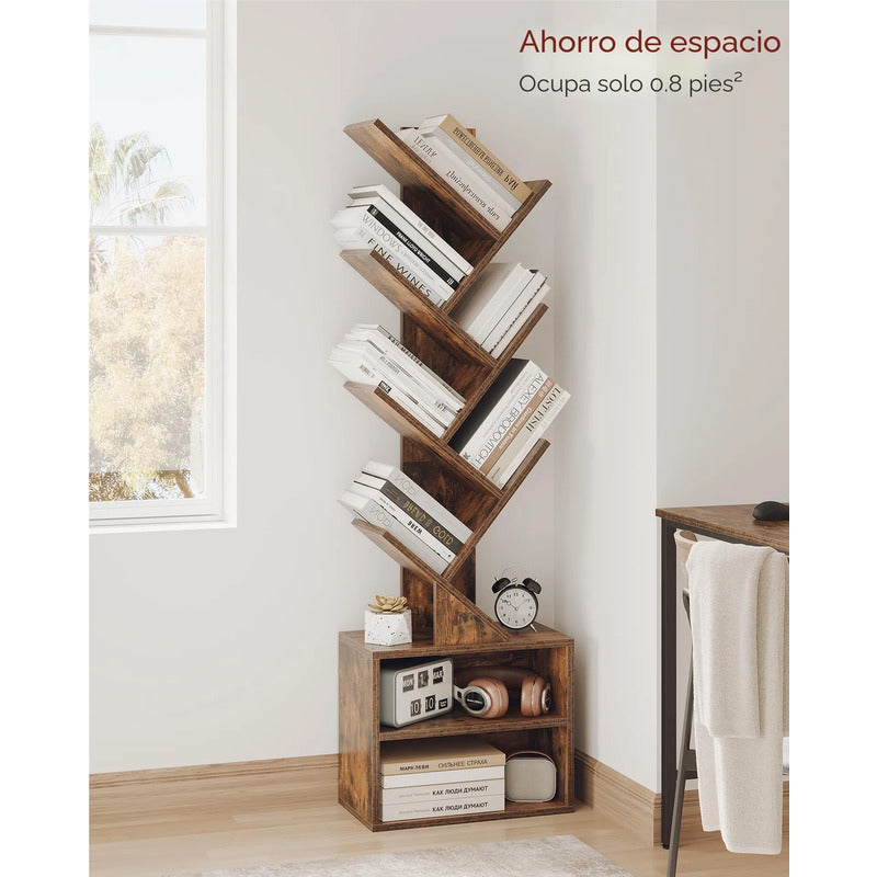 Estantería De 6 Niveles Tipo Árbol Para Dormitorio Y Oficina Marrón