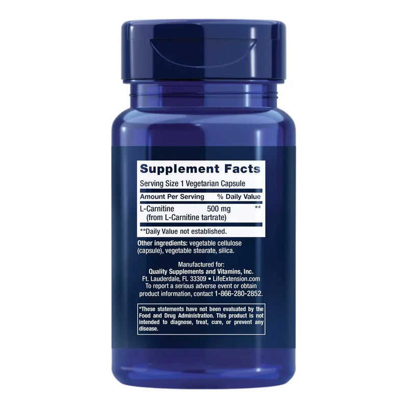 2 L-carnitine 500 Mg X 30 Caps - Unidad A $114000 Sin Sabor