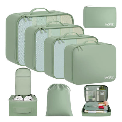 Juego De 8 Cubos Organizadores De Equipaje Verde Matcha Matcha Green