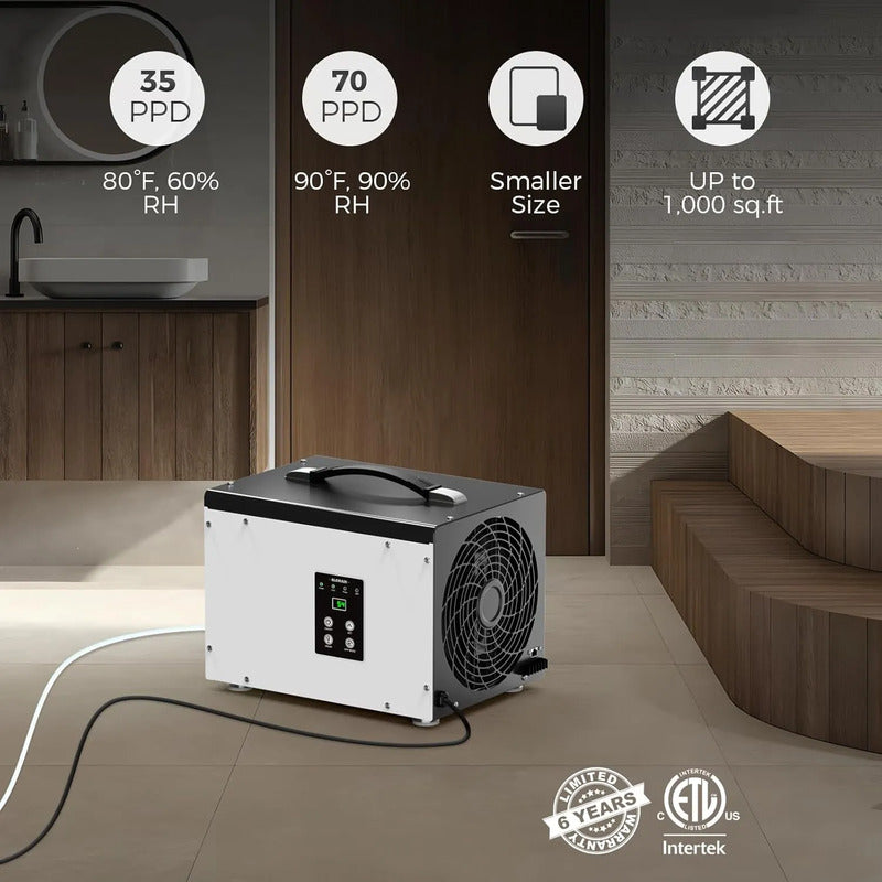 Deshumidificador Alorair Hd35p 70 Pintas Envió Rápido Blanco 110v