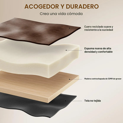 Juego De 2 Taburetes De Bar En Cuero Marrón Oscuro 61 Cm Acabado De La Estructura Color Del Asiento