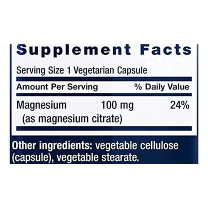 Magnesium Citrate X 100 Caps - Unidad A $879 Neutro