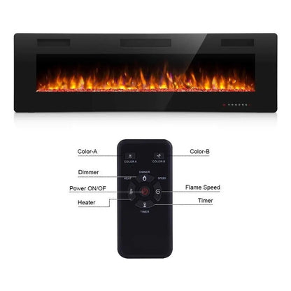 Antarctic Star Chimenea Eléctrica De 50 Pulgadas Empotrada E No Aplica 110v