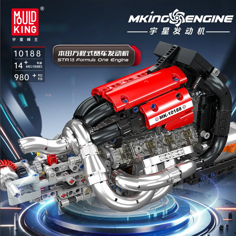 Motor De Carreras Bloques De Construcción 980 Piezas