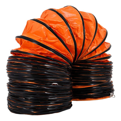 Manguera Flexible Pvc 5 Metros 12 Pulgadas Ventilador Escape Naranja