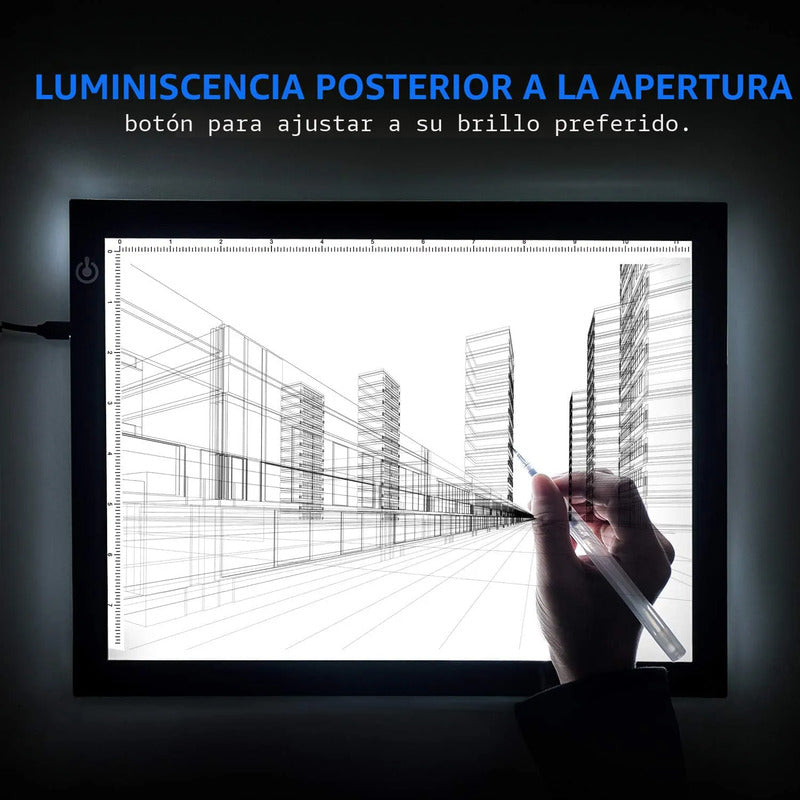 Caja De Luz Led A4 Portátil Para Dibujo Y Transferencias