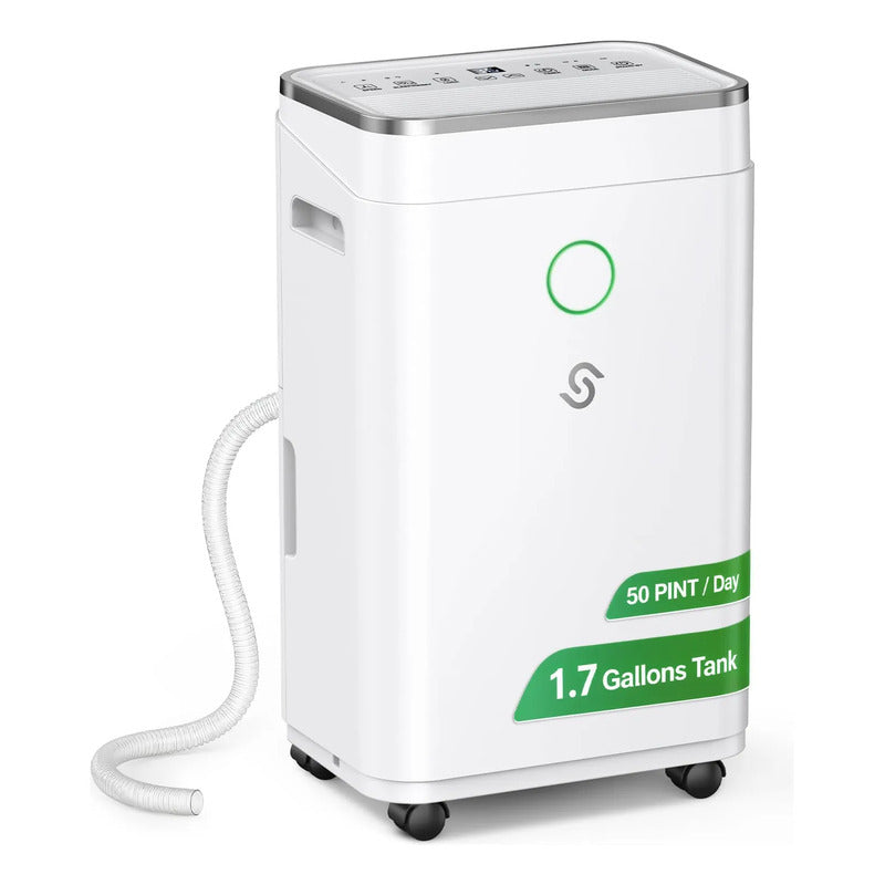 Deshumidificador Para Casa 50 Pintas 1.7 Galones Ultra Silen Blanco 370 Vatios