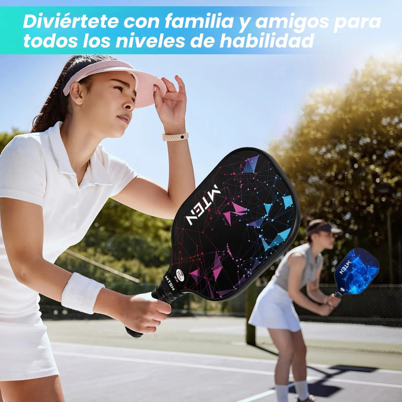 Juego De 2 Palas De Pickleball Con 4 Bolas Y Bolsa De Transp Color