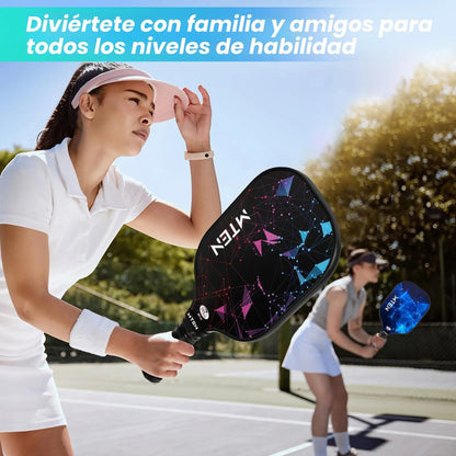 Juego De 2 Palas De Pickleball Con 4 Bolas Y Bolsa De Transp Color
