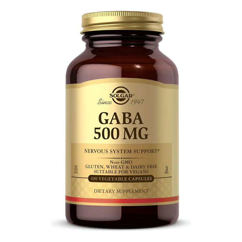Solgar Gaba 500 Mg 100 Capsulas Sin Sabor