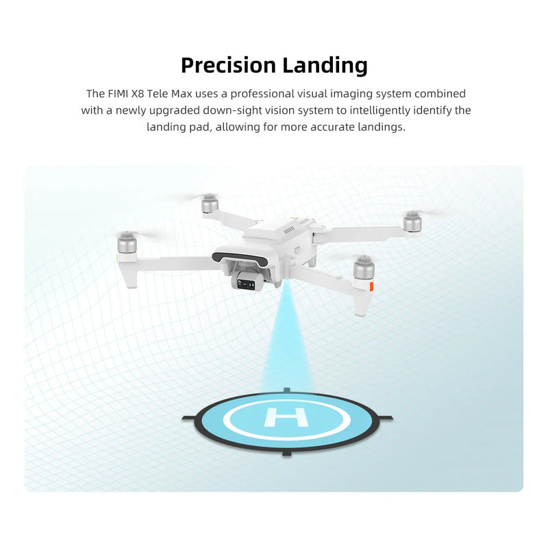 Dron Fimi Fimi X8 Tele 4k Wide Angle Ptz 48 Minutos Vuelo Blanco