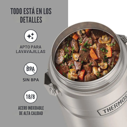 Tarro De Alimentos Aislado Vacío 1,4 Litros Acero Inoxidable Mate Acero Inoxidable (matte Stainless Steel)