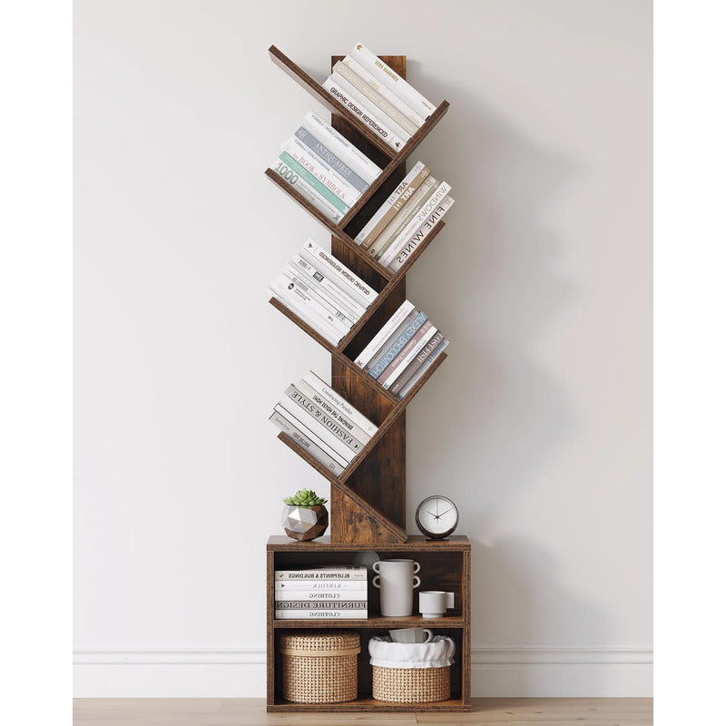 Estantería De 6 Niveles Tipo Árbol Para Dormitorio Y Oficina Marrón