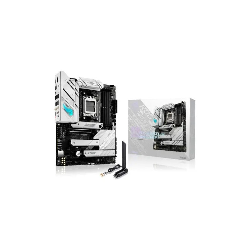 Tarjeta Madre Asus Rog Strix B650-a Gaming Wifi 6e Usb C Negro Con Blanco