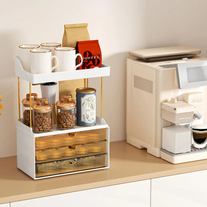 Organizador De Maquillaje 3 Cajones 5 Niveles Para Baño Ámbar
