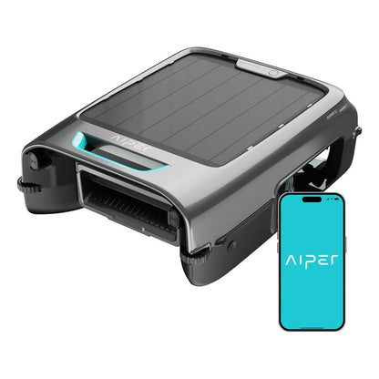 Robot Limpieza Piscina Solar 24/7 Control App Evita Obstácul Gris 10,8 Voltios