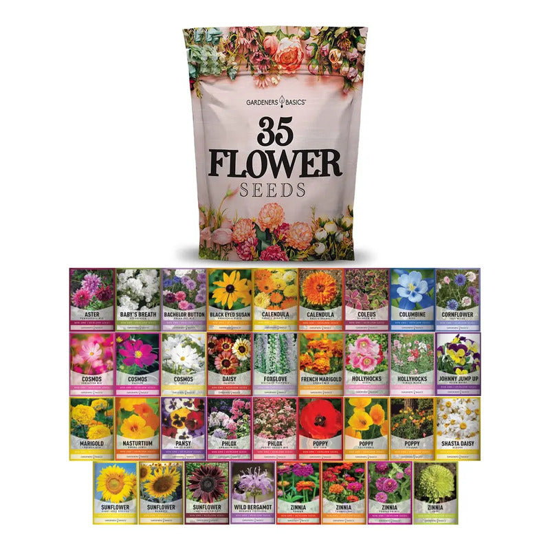 Gardeners Basics, Paquetes De Semillas De Flores Para Plant