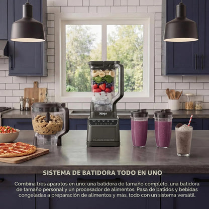 Licuadora Potente 1200w 72 Oz 5 Programas Batido Picado Masa Gris Oscuro 1200 Vatios