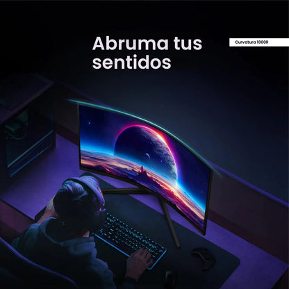 Monitor Curvo Para Juegos Qhd 32 Pulgadas 165hz Sin Respland 0.99 240 Voltios