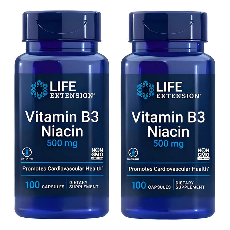 2 Vitamin B3 Niacin 500mg X 100 - Unidad A $90250 Sin Sabor