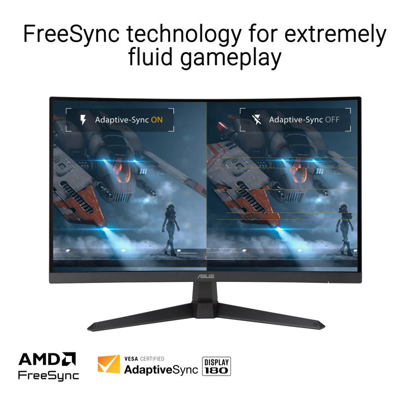 Monitor Curvo 27 Pulgadas Full Hd 180hz 1ms Cuidado Ojos 100.0 Voltaje