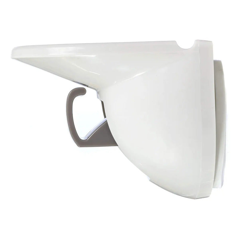 Jabonera De Succión De Seguridad Para El Baño Color Blanco