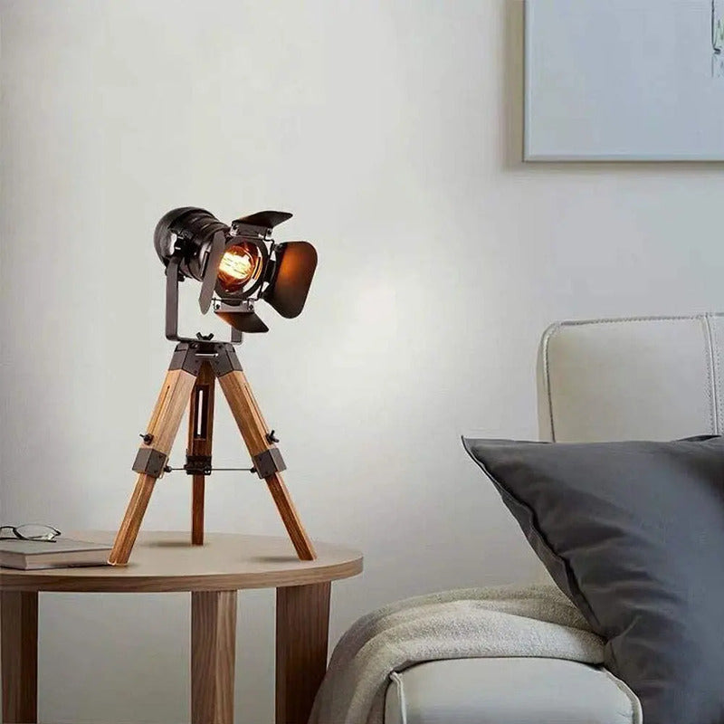 Lámpara De Mesa De Pie Con Trípode, Moderna, Industrial, .