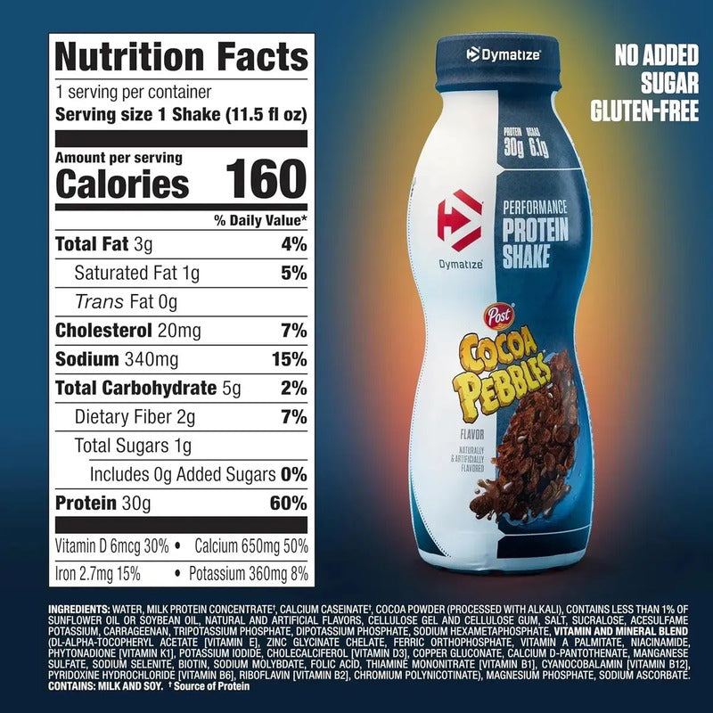 Dymatize Shake Protein Cocoa Pebbles 12 Pzas Cocoa Pebbles Cocoa Pebbles
