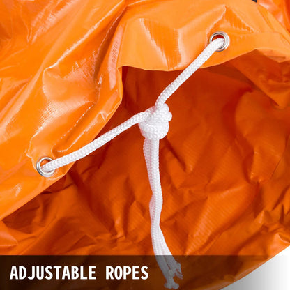 Manguera Flexible Pvc 5 Metros 12 Pulgadas Ventilador Escape Naranja