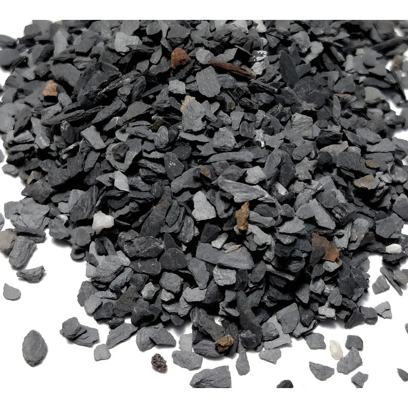 Piedras De Laja Para Jardín En Miniatura, Hadas De Jardín. Gris Oscuro